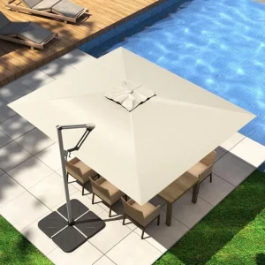 10x13FT Square Cantilever Patio Umbrella