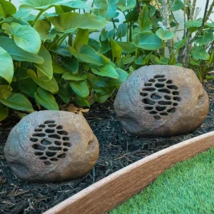 Solar-Powered Wireless Rock Speaker