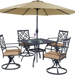 5-Piece Metal Outdoor Dining Set