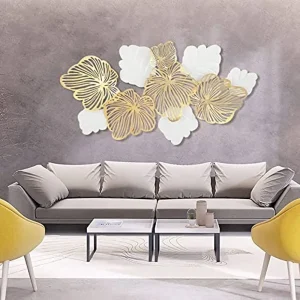 3D Metal Leaves Modern Home Sculptures