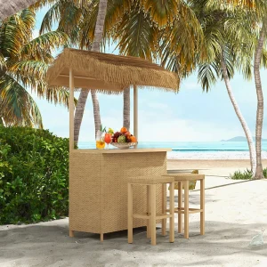 Outdoor Tiki Bar Set