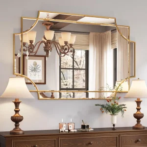 32"x48" Large Gold Mirror for Wall