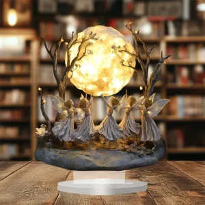Moon tree Elf Acrylic Tabletop Decor w/ Stand