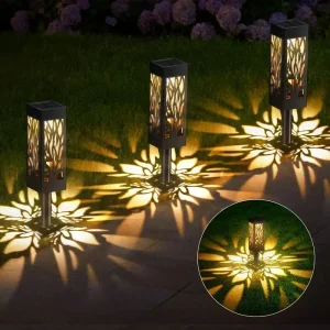 8 PACK  Bright Solar Lights Bigger Size Decorative